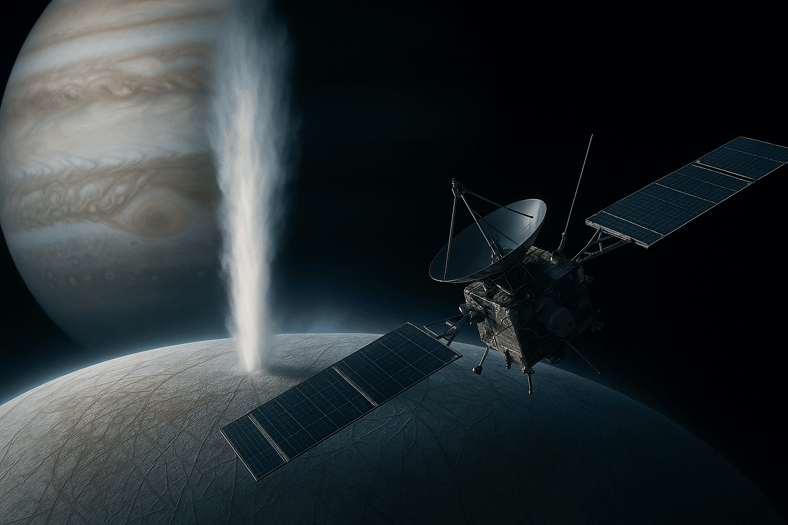 Europa Clipper Spots Massive Water Vapor Plume on Jupiter’s Moon Europa