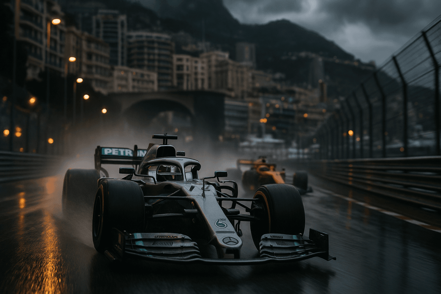 Russell Edges Piastri in Rain-Disrupted Monaco Practice as Crashes Halt Session