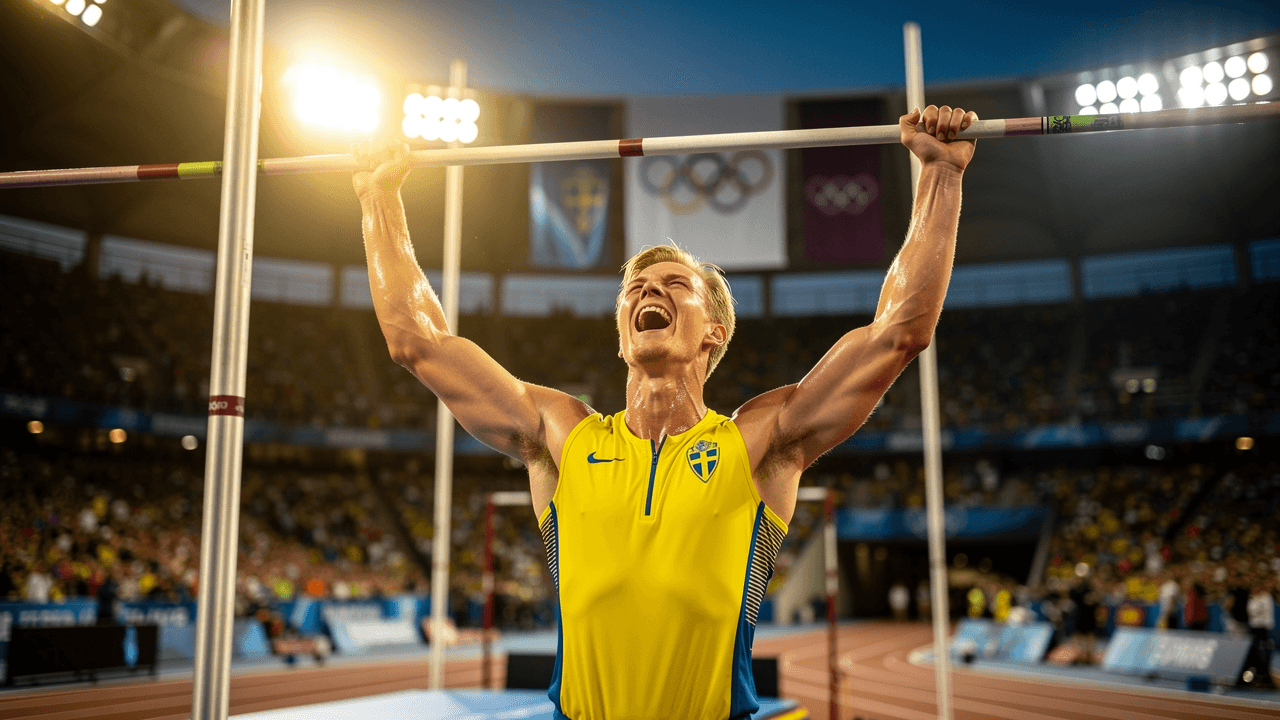 Duplantis Breaks World Record to Win Second Olympic Pole Vault Gold