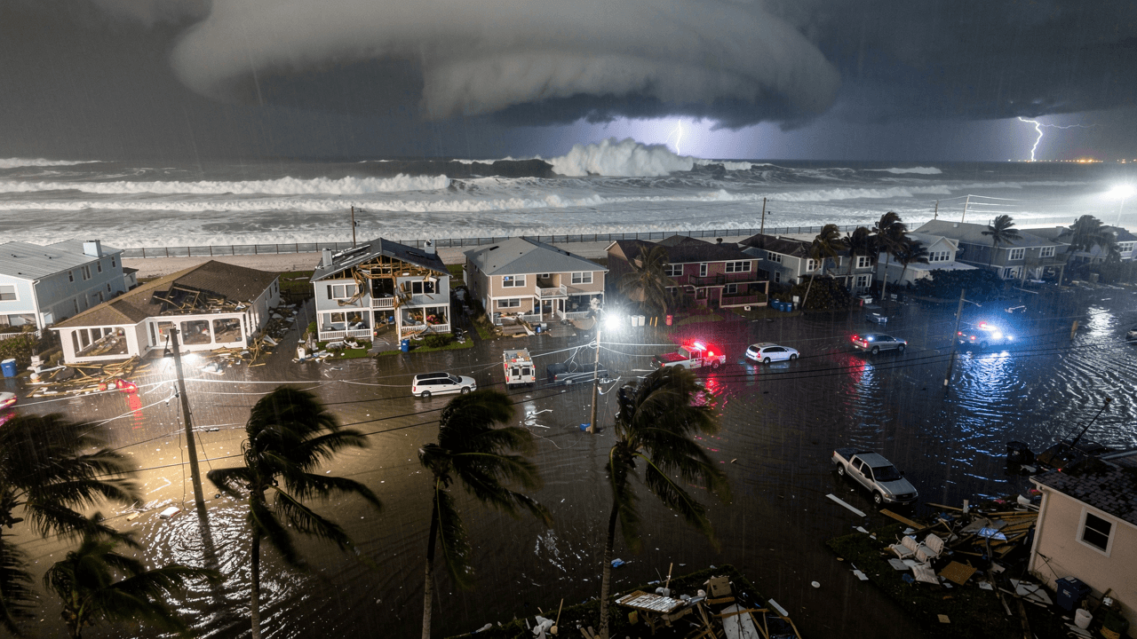Hurricane Milton Slams Florida Gulf Coast as Category 3 Storm