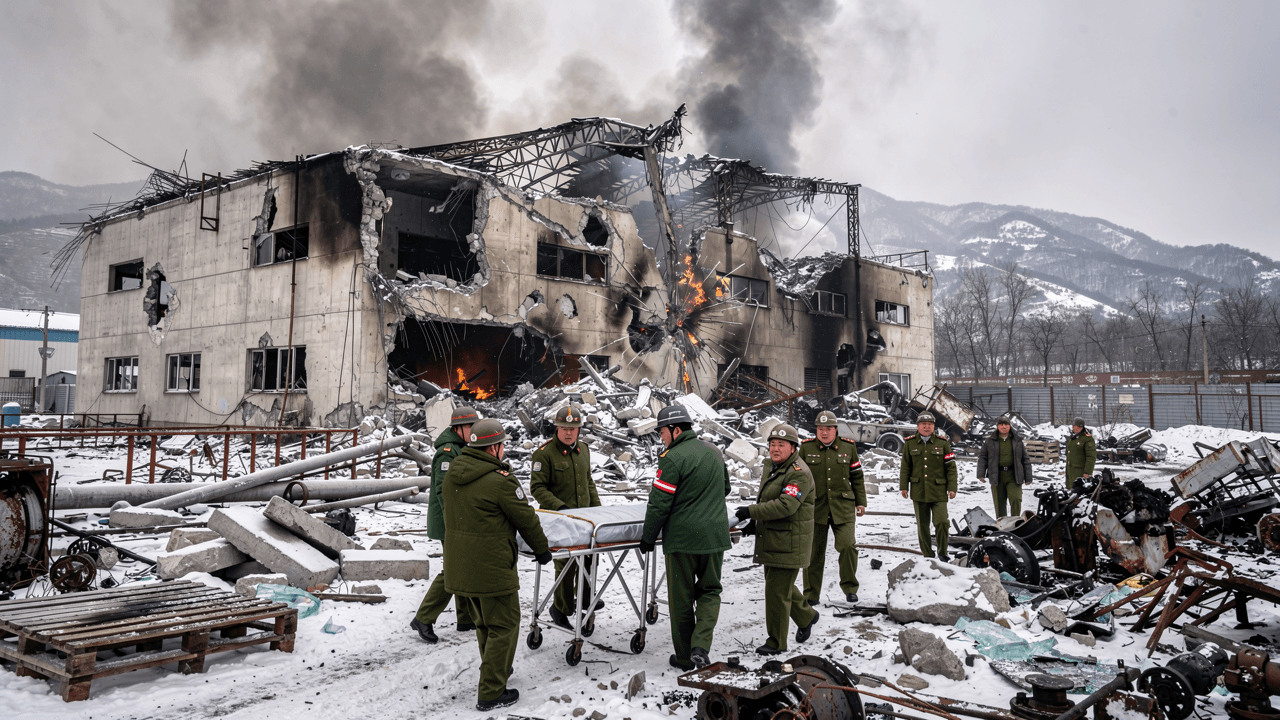 Explosion at North Korean Arms Factory Kills Dozens, State Media Says