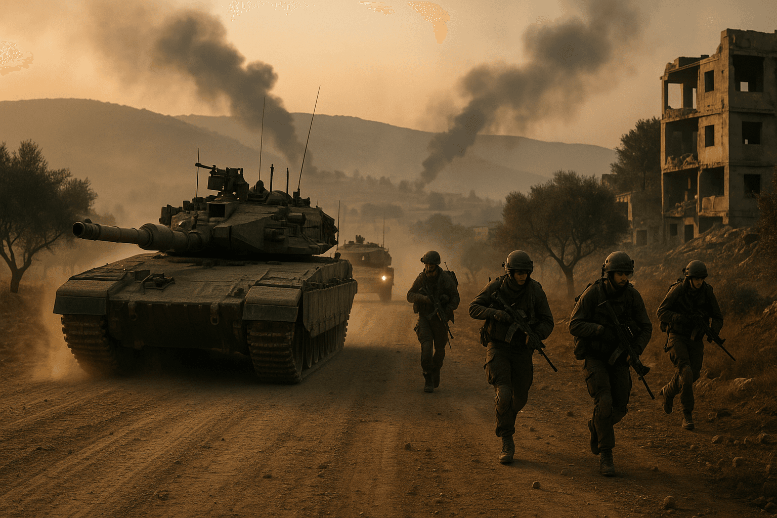 Israel Begins Ground Offensive in Southern Lebanon as Hezbollah Fighting Escalates