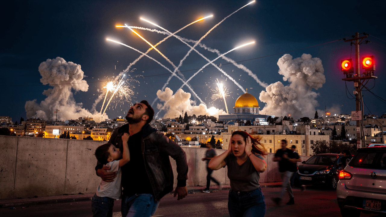 Iran Launches Major Missile Barrage at Israel After Killings of Militant Leaders