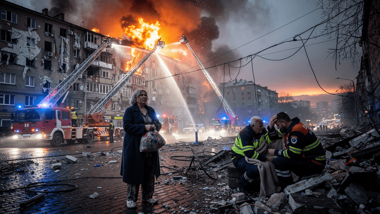 Russia Launches Major Drone and Missile Barrage on Ukrainian Cities