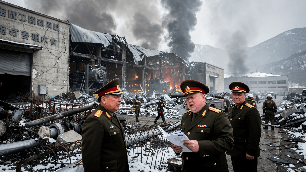 Explosion at North Korean Arms Factory Kills Senior Officials, State Media Says