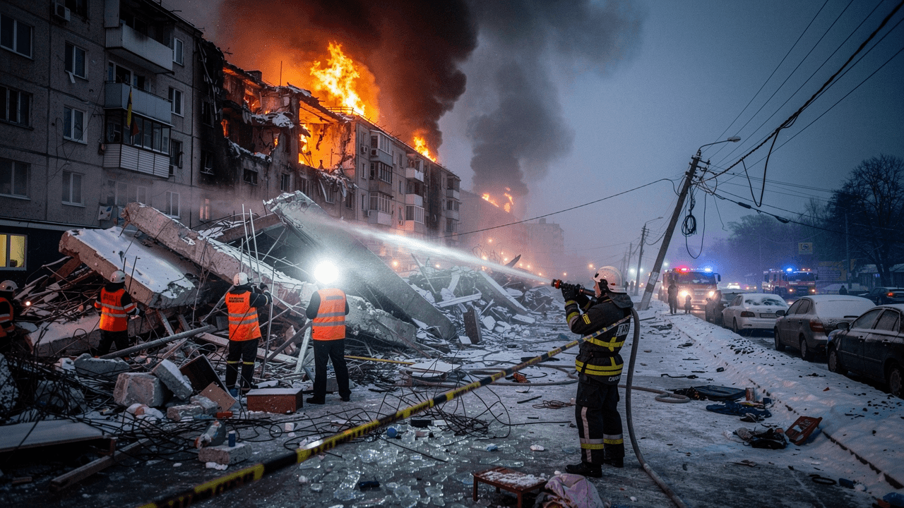 Russia Launches Large Drone and Missile Barrage on Ukrainian Cities