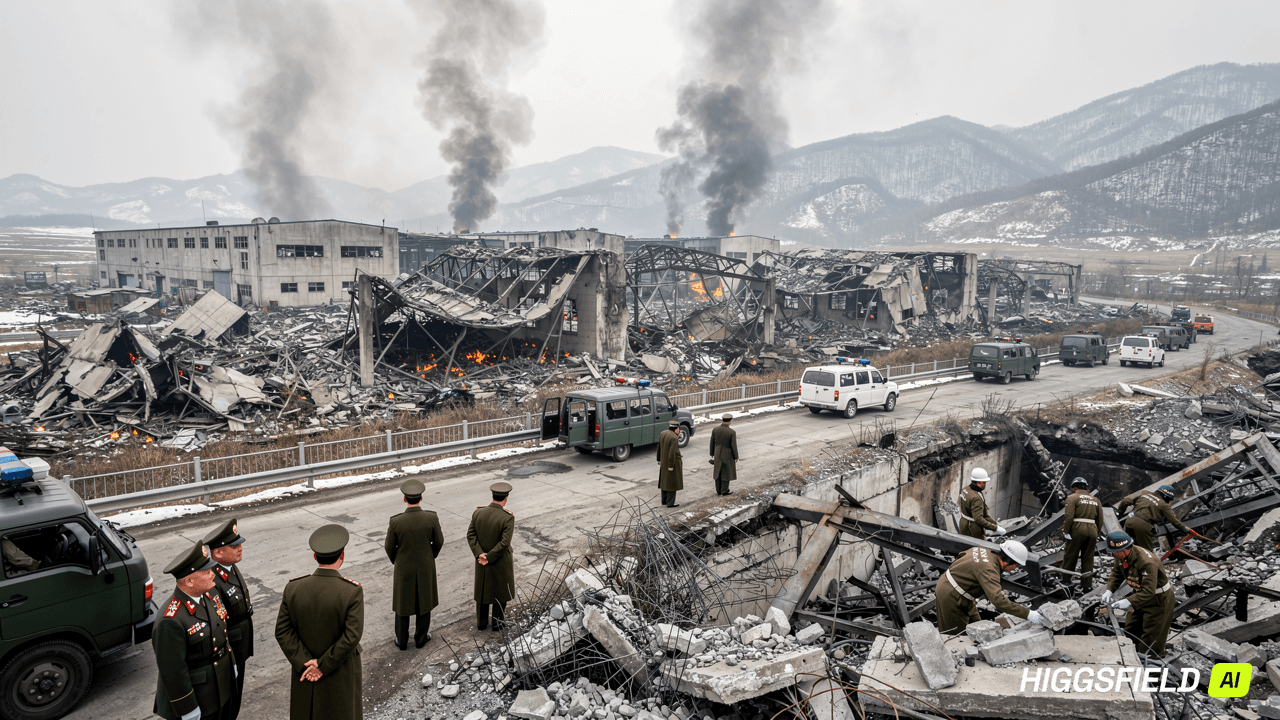 Explosion at North Korean Arms Factory Kills Dozens, State Media Says