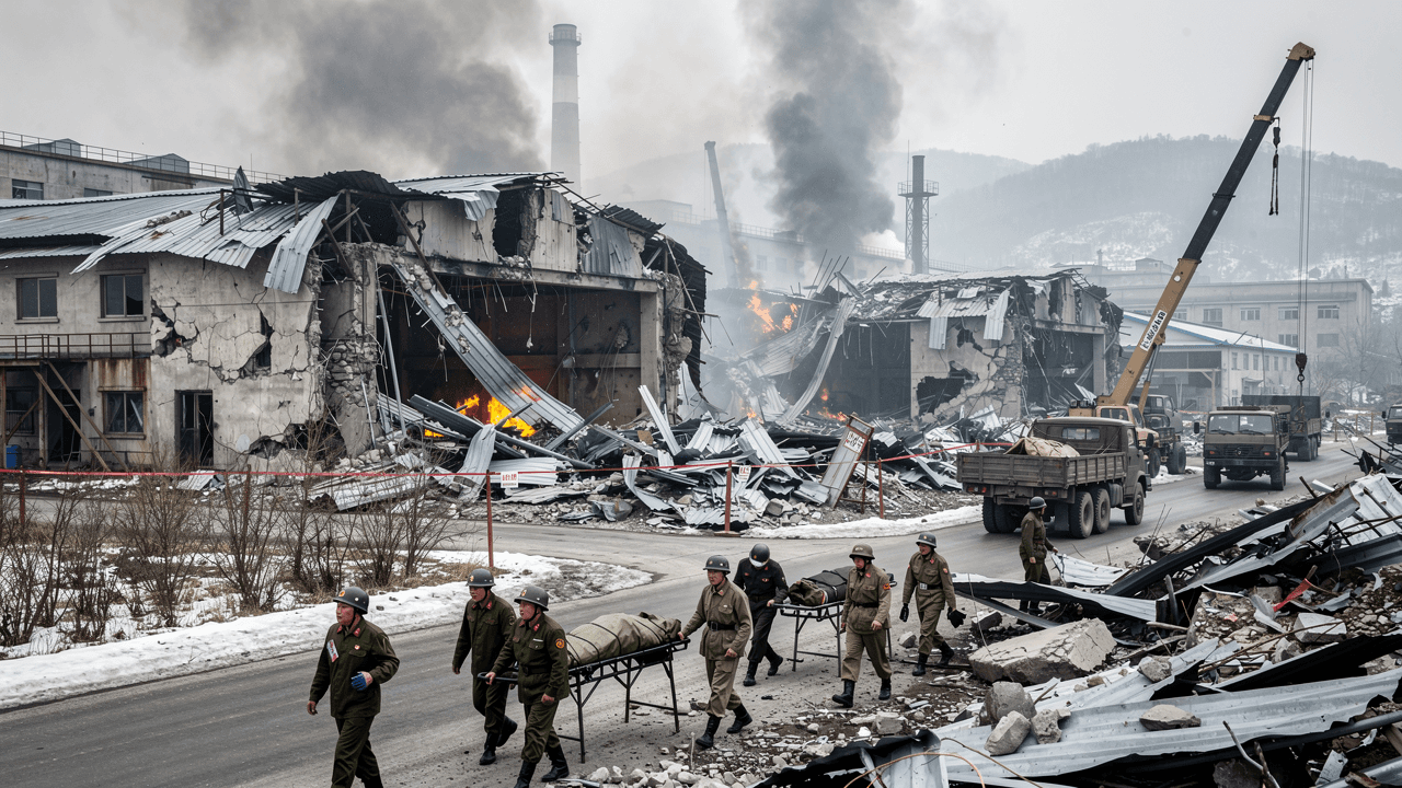 Deadly Blast at North Korean Arms Factory Kills Dozens, State Media Says