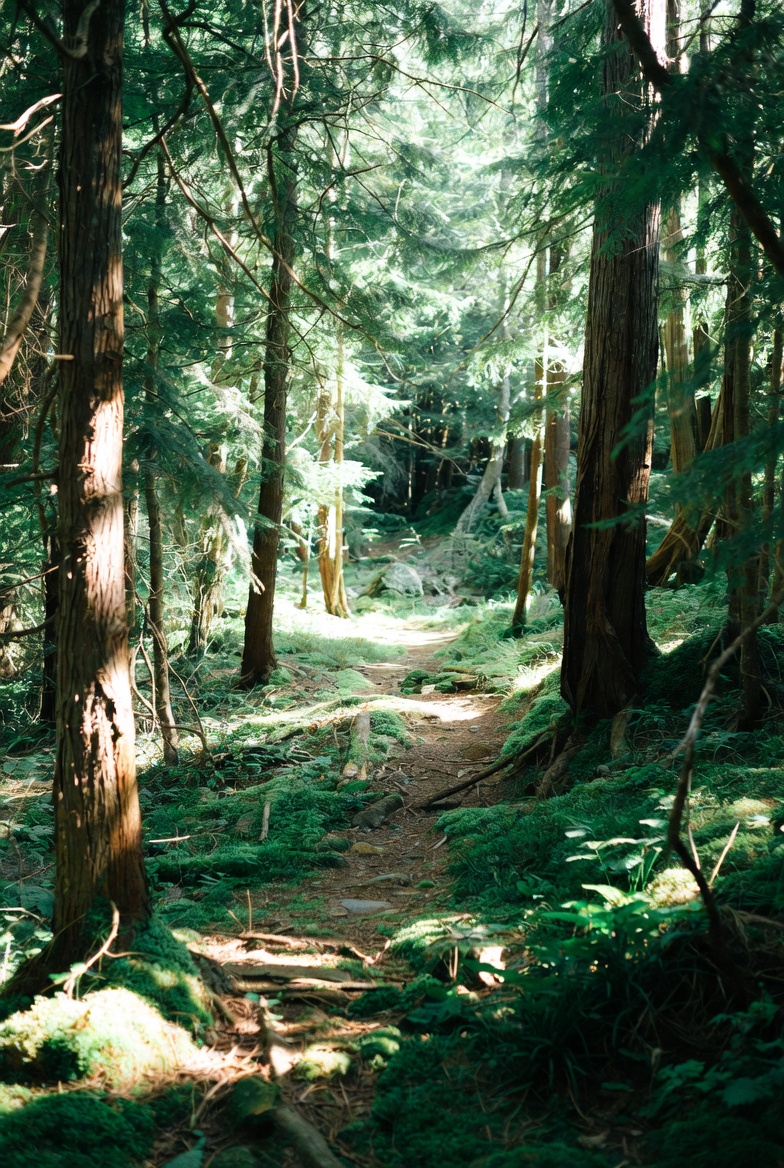 Jungle lights at sunset